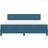 vidaXL Box Spring Dark Blue Frame Bed 180x200cm