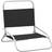 vidaXL ding Beach Chairs 2 pcs - Black
