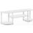 Furinno Turn-S-Tube Wide Entertainment Center White TV Bench 120x40cm
