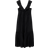 Mango Ramona Long Dress with Ruffle Neckline - Black