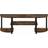 Furinno Turn-S-Tube Wide Entertainment Center Amber Pine/Black TV Bench 120x40cm