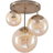 Lindby Teeja Cluster Amber Pendant Lamp ∅ 46.5cm