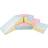 Velinda Set 4 Blocs Mousse Jeu Rose Bleu Jaune