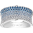 Sif Jakobs Ring Felline Concavo - Silver/Blue/Transparent