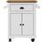 vidaXL Bodo White/Brown Trolley Table 45x72cm