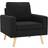 vidaXL 288702 Black Fåtölj 80cm