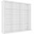vidaXL CD Cabinet White Bogreol 89.5cm