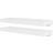 vidaXL Floating White Wall Shelf 60cm 2pcs
