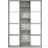 vidaXL Room Divider Concrete Grey Book Shelf 140cm
