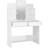 vidaXL With LED Lights High Gloss White Dressing Table 40x96cm