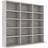 vidaXL CD Cabinet Concrete Grey Bogreol 89.5cm