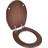 vidaXL Toiletbril Soft-close Simpel Ontwerp MDF Bruin