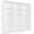 vidaXL CD Cabinet High Gloss White Bogreol 89.5cm
