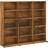 vidaXL CD Cabinet Smoked Oak Bokhylla 89.5cm