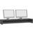 vidaXL Screen Stand High Gloss Grey TV Bench 100x13cm