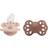 Bibs Infinity Silicone Pacifier Size 2 6-18m 2-pack Blush/Woodchuck