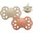 Bibs Infinity Silicone Pacifier Size 2 6-18m 2-pack Vanilla/Peach