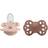 Bibs Infinity Silicone Pacifier Size 2 6-18m 2-pack Blush/Woodchuck