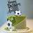 Shein 3pcs Football Acrylic Happy Birthday Topper Cake Decoration