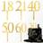 Shein Gold Simple Numbers Acrylic Topper 1pc 3pcs 5pcs Cake Decoration