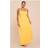 PrettyLittleThing Chiffon Strappy Maxi Dress - Yellow