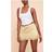 PrettyLittleThing Satin Lace Trim Mini Skirt - Butter Yellow