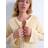 Topshop Knitted Easy Ribbed Relaxed Cardigan - Yellow