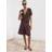 Mango Shortsleeved Bouclé Cardigan Dam Koftor - Dark Brown