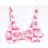 River Island Pink Shell Print Textured Cami Bikini Top