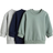 H&M Bomull Sweatshirt 3-Pack - Dimgrön/Mörkblå (1088057017)