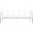 vidaXL Metal White Sofa 206cm 3 Seater