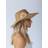 SVNX Sunflower Straw Sun Hat - Beige