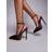 Simmi London Landen Bruna Högklackade Pumps Satin Platåsula