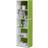 Furinno Luder 5-Tier White/Green Book Shelf 132.1cm