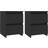 vidaXL 800516 Black Bedside Table 30x30cm 2pcs