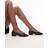 Mango Leather Heeled Ballet Flat - Brown