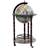 vidaXL Globe Blue and Brown Liquor Cabinet 47x102.1cm