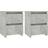 vidaXL 800522 Concrete Grey Bedside Table 30x30cm 2pcs