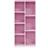 Furinno Luder 7 White/Pink Book Shelf 105.9cm