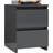 vidaXL 800530 High Gloss Grey Bedside Table 30x30cm 2pcs