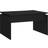 vidaXL Engineered Wood Black Soffbord 50x68cm