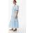 H&M Mama Stufenkleid Baumwolle Hellblau XS
