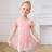 Shein Young Girls Pink Ballet Leotard With Skirt - Cute Bow