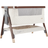Tutti Bambini CoZee Luxe Bedside Crib Walnut/Cream 21.3x36.2"