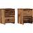 vidaXL 855847 Old Wood Bedside Table 30x30cm 2pcs