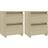 vidaXL 800520 Sonoma Oak Sengebord 30x30cm 2stk