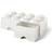 Room Copenhagen Lego Storage Brick with Drawer 8 Stud White