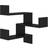 vidaXL 807225 Black Wall Shelf 40cm