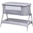 Kinder Valley Snoozie Bedside Crib Antarctica Grey 22.2x39"