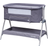 Kinder Valley Snoozie Bedside Crib Storm Grey 22.2x39"